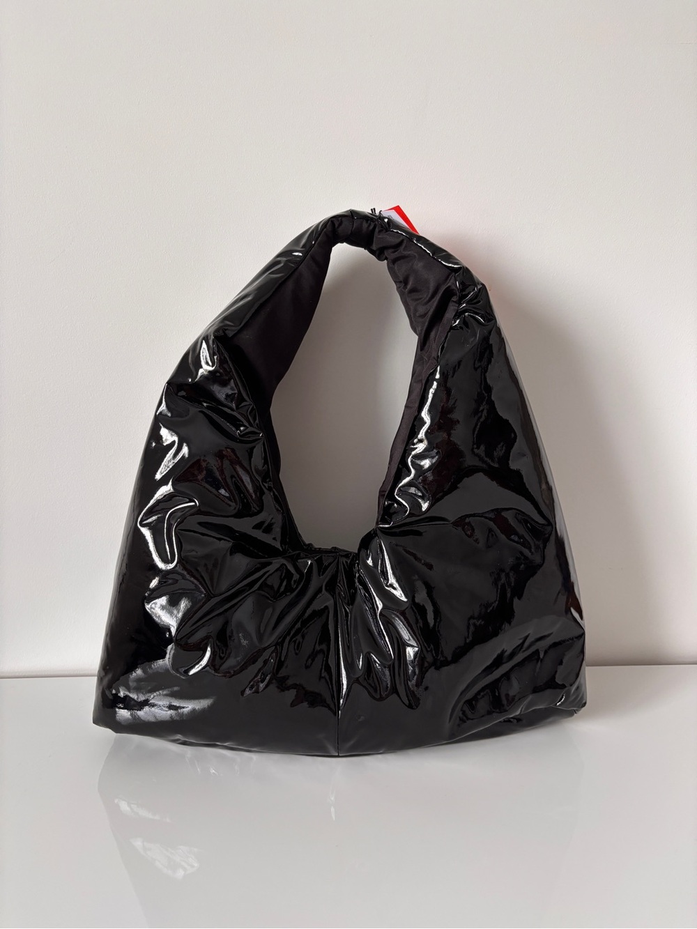 Holt Renfrew Black Glossy Hobo Bag - Picture 3 of 7
